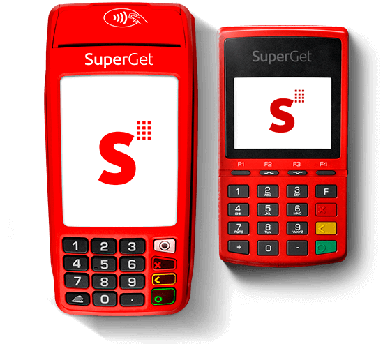 Máquina de Cartão SuperGet com Bobina da Getnet [Santander